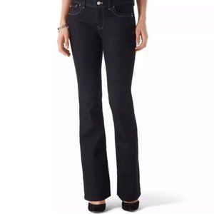 White House Black Market Blanc Bootleg Black Jeans